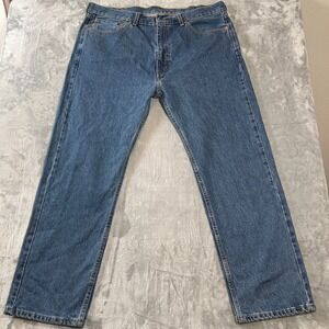 Levi Strauss Co 505 Mens Jeans W40 L30 Blue Denim Straight Fit Classic